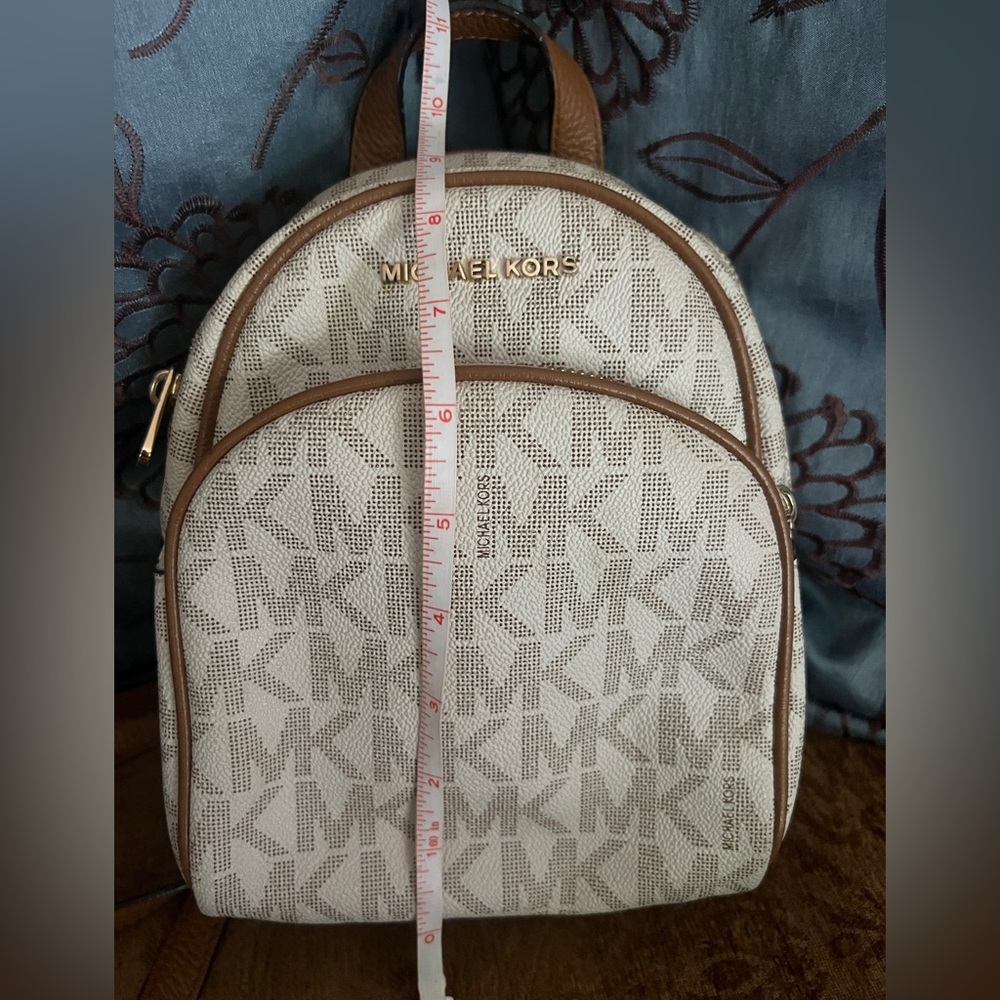 Michael Kors Beige and Brown Mini Backpack - Picture 8 of 14